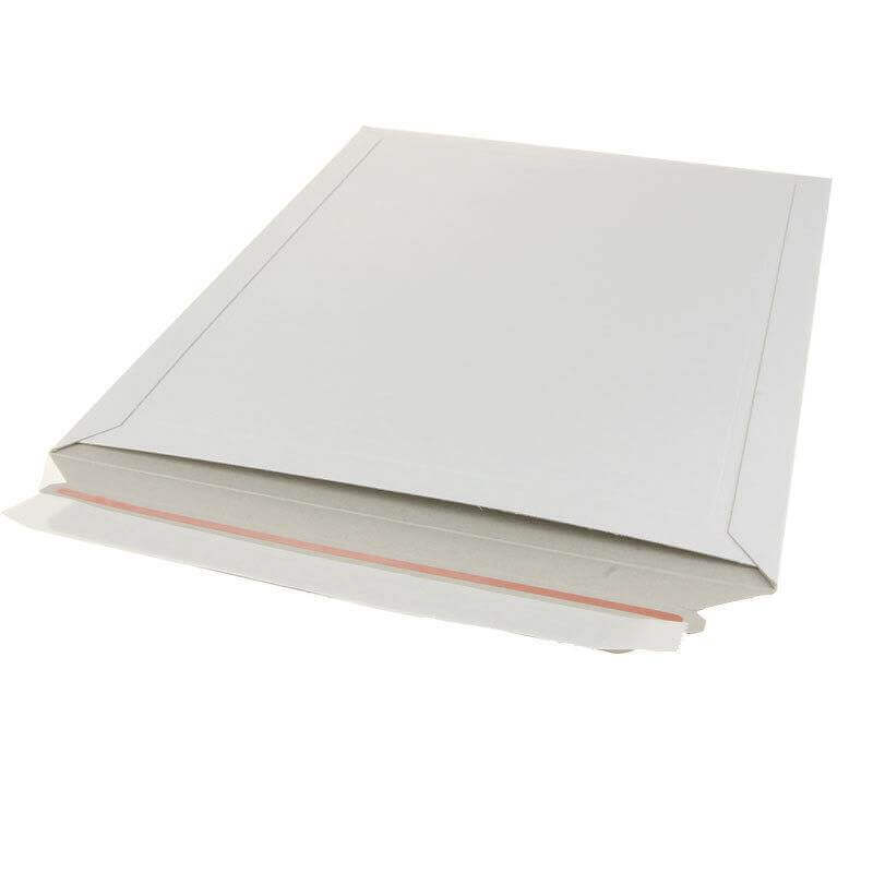 Kartonnen enveloppen wit, met plakstrip – 229 x 324 mm – 100 stuks