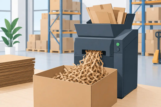 Review kartonshredder voor opvulling in magazijnen