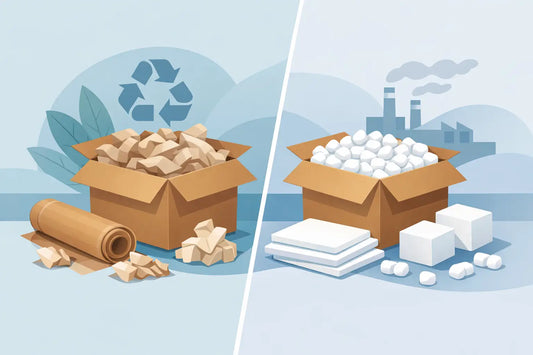 Papieren opvulmateriaal versus foam kiezen