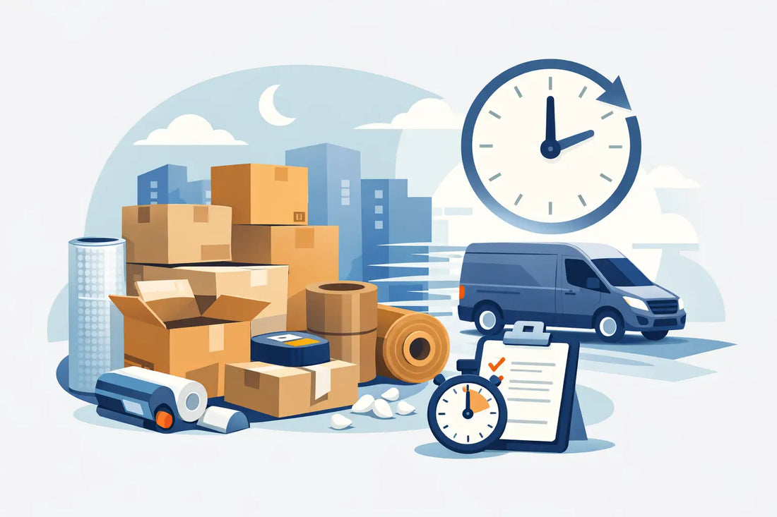 Verpakkingsmateriaal binnen 24 uur regelen