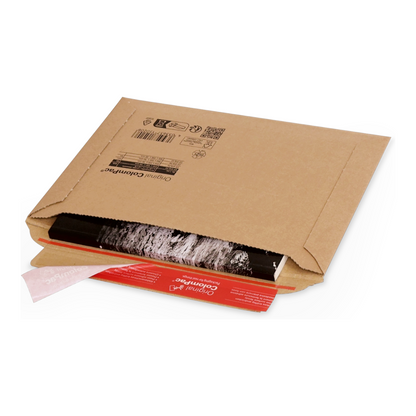 Golfkartonnen envelop bruin 270-185x-30mm – sluiting lange zijde – CP 015.02