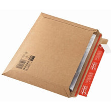 Golfkartonnen envelop bruin 400x285x-30mm – sluiting lange zijde – CP 015.07