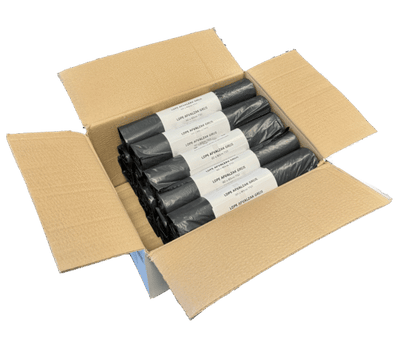 LDPE afvalzak 60x80cm, T50, 100% recycled grijs – 400st