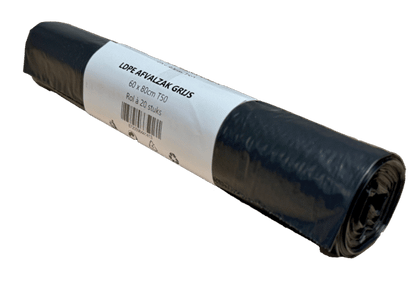 LDPE afvalzak 60x80cm, T50, 100% recycled grijs – 400st