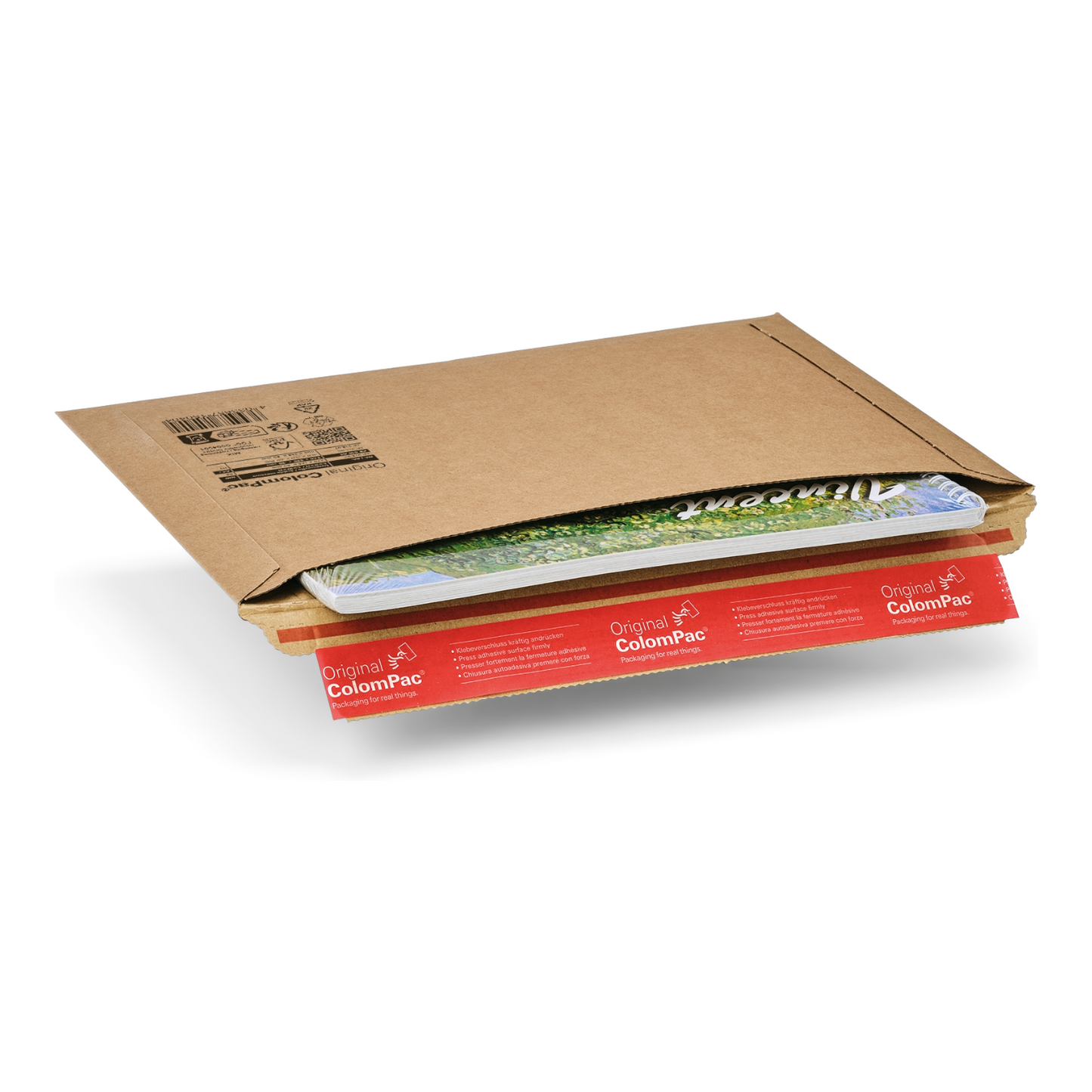 Golfkartonnen envelop bruin 270-185x-30mm – sluiting lange zijde – CP 015.02