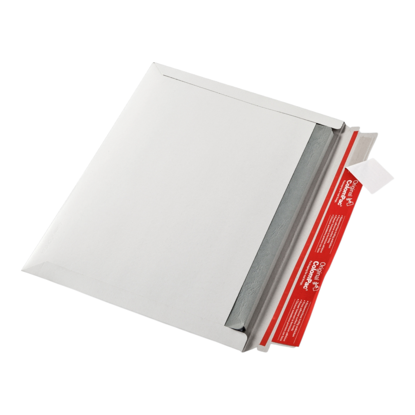 Massief kartonnen envelop wit 351x248x-30mm – sluiting lange zijde – CP 017.04