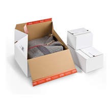 Autolockdoos met zijsluiting en dubbele plakstrip 184x149x127mm – CP 155.155